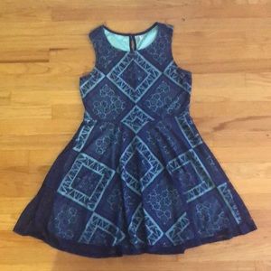 Xhilaration Blue Overlay Dress from Target